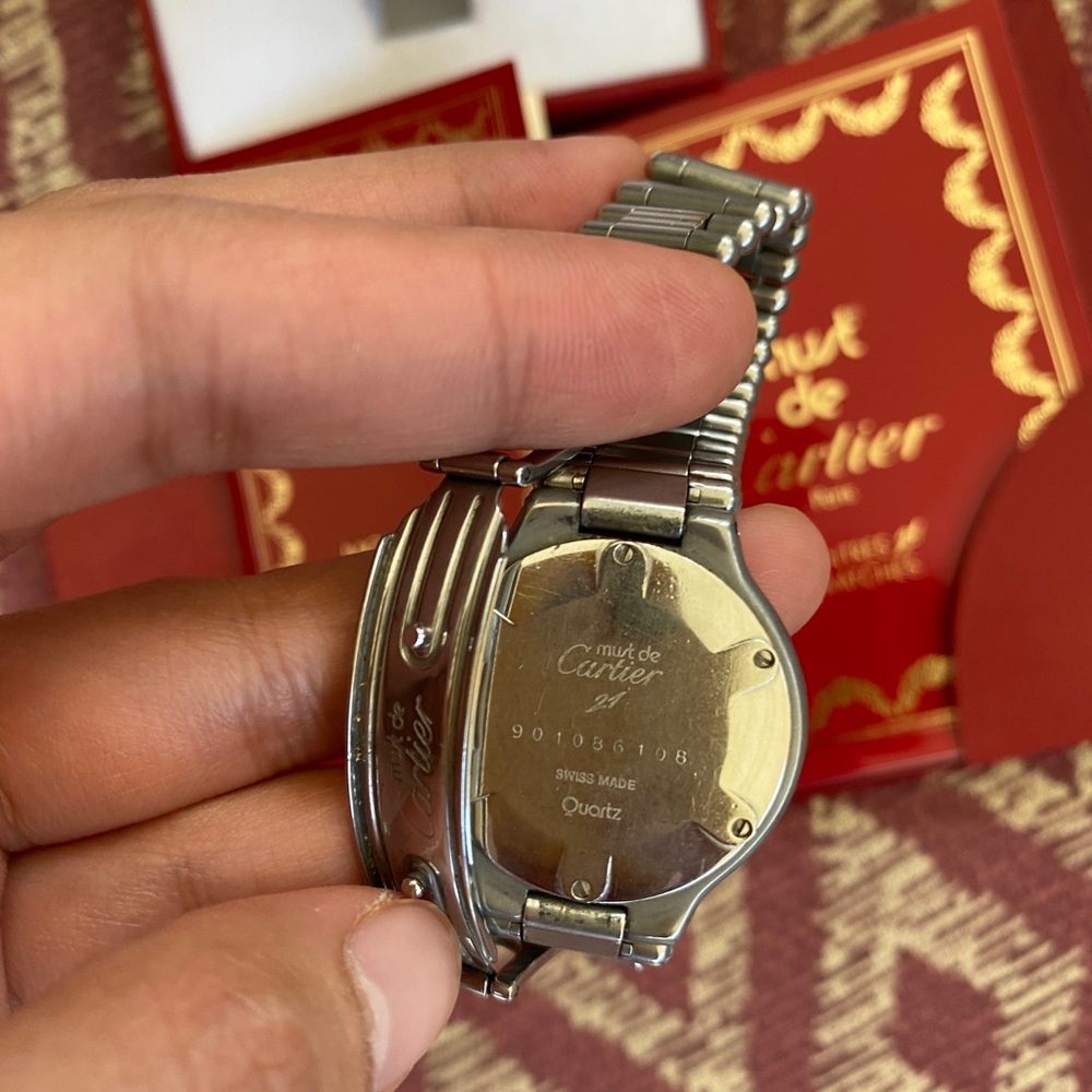 Cartier Watch  Must 21 27mm Women's Cream X Silver - Picture 9 of 9